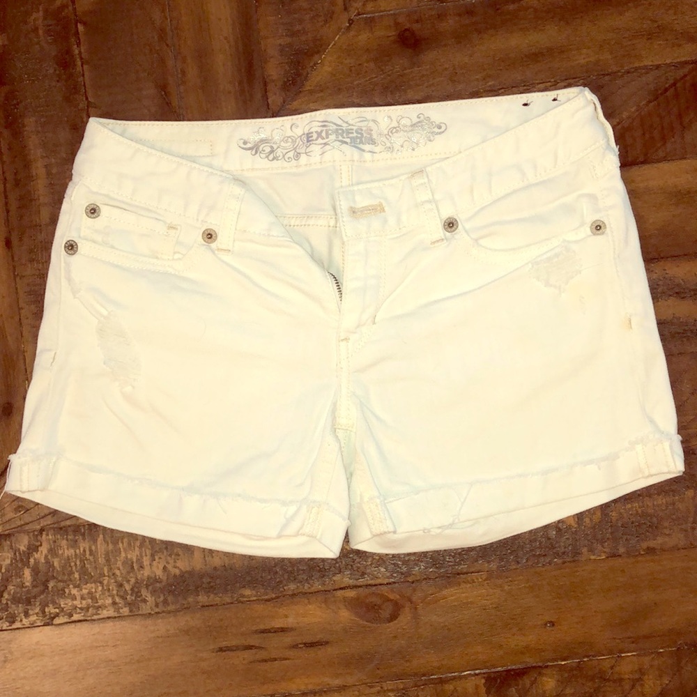 White Express Shorts